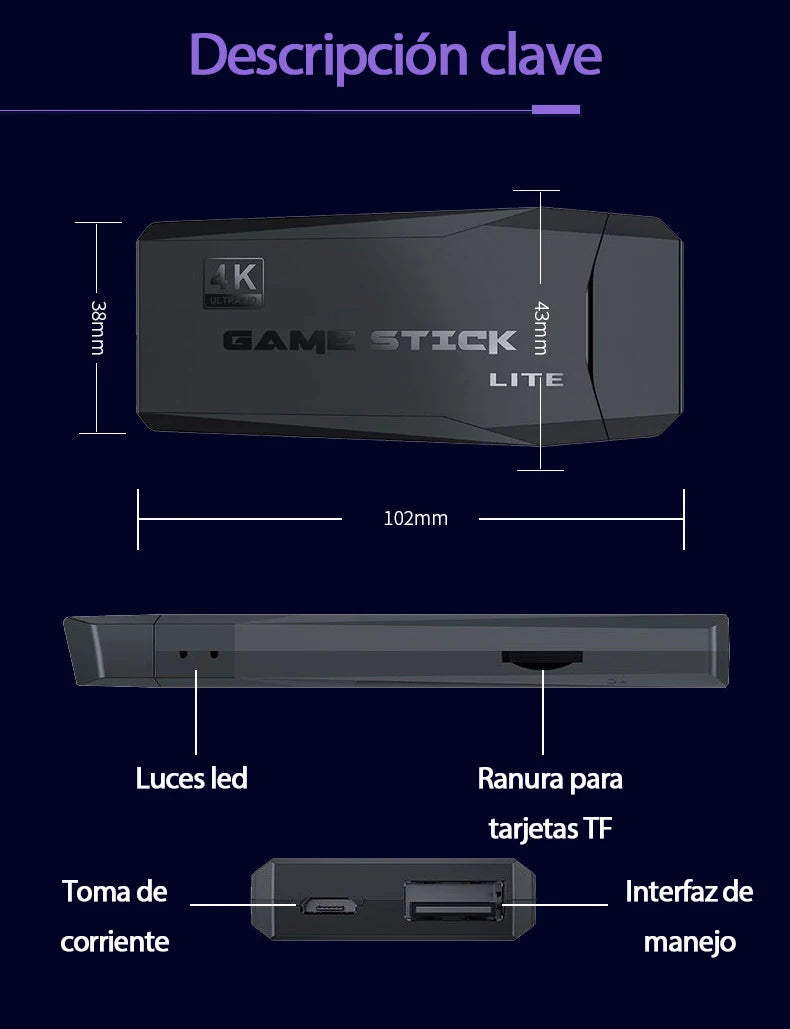 Consola de videojuegos Retro Stick M8, SOLO 100 UNIDADES*